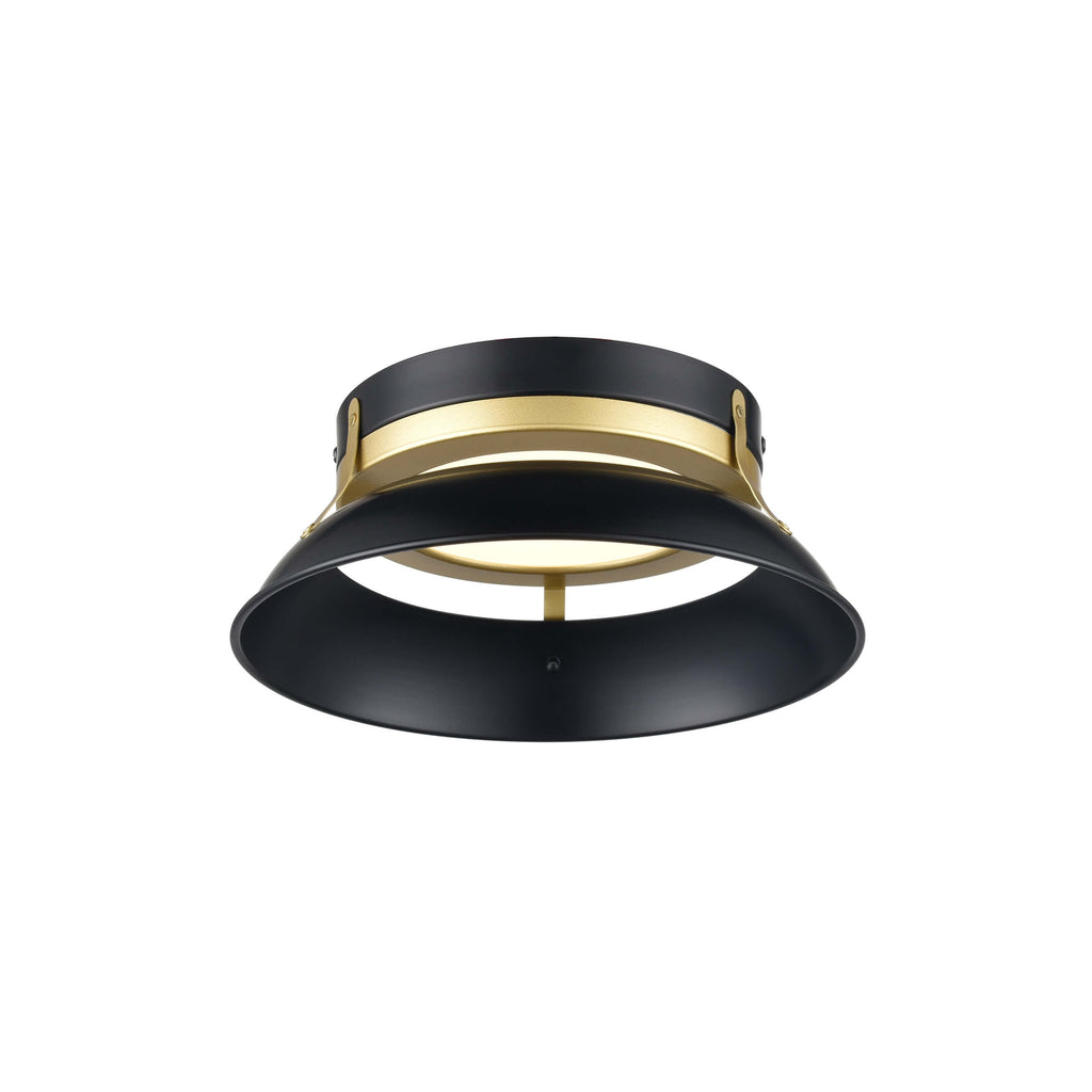 DVI LIGHTING ALCENON LED FLUSH MOUNT PAINTED SATIN BRASS DVP39518EB+PSB-CCT