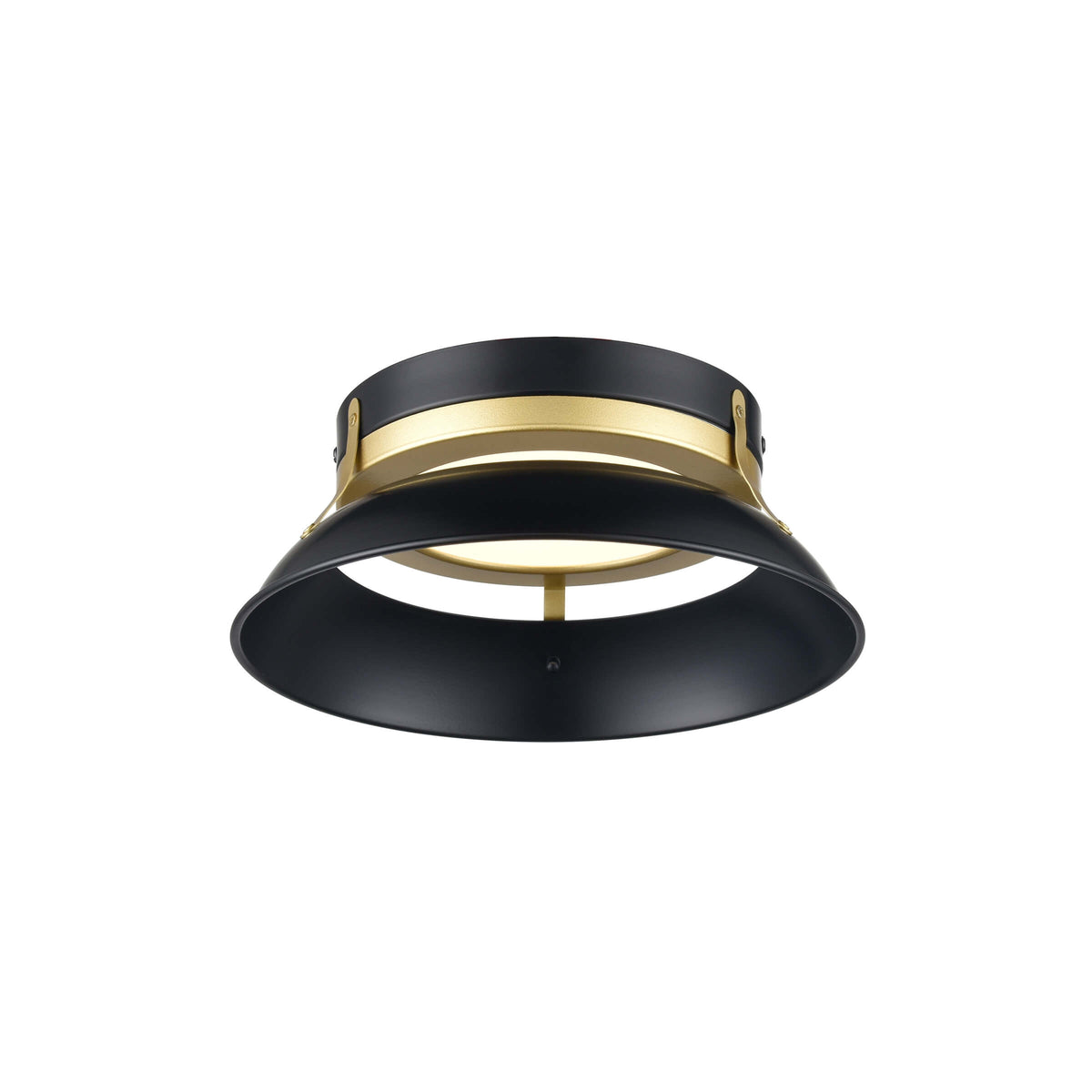 DVI LIGHTING ALCENON LED FLUSH MOUNT PAINTED SATIN BRASS DVP39518EB+PSB-CCT