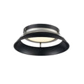 DVI LIGHTING ALCENON 13.5" LED FLUSH MOUNT PLATINUM DVP39528EB+PL-CCT