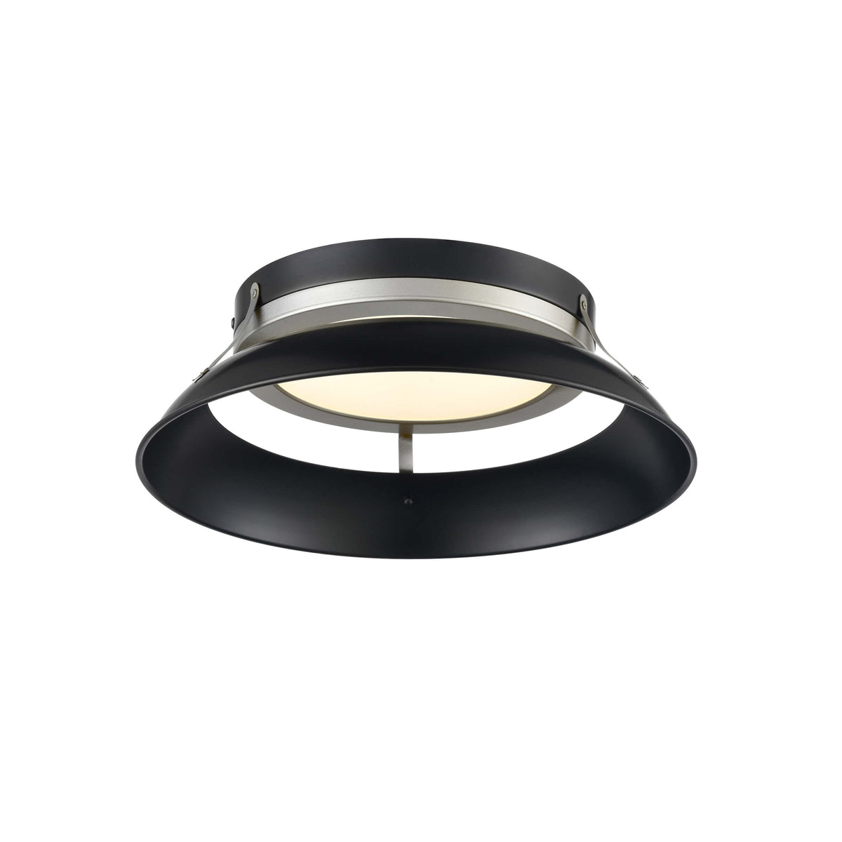 DVI LIGHTING ALCENON 13.5" LED FLUSH MOUNT PLATINUM DVP39528EB+PL-CCT