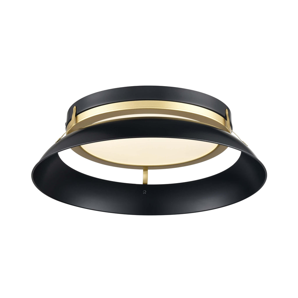 DVI LIGHTING ALCENON 16.25" LED FLUSH MOUNT PAINTED SATIN BRASS DVP39538EB+PSB-CCT