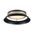 DVI LIGHTING ALCENON 16.25" LED FLUSH MOUNT PAINTED SATIN BRASS DVP39538EB+PSB-CCT