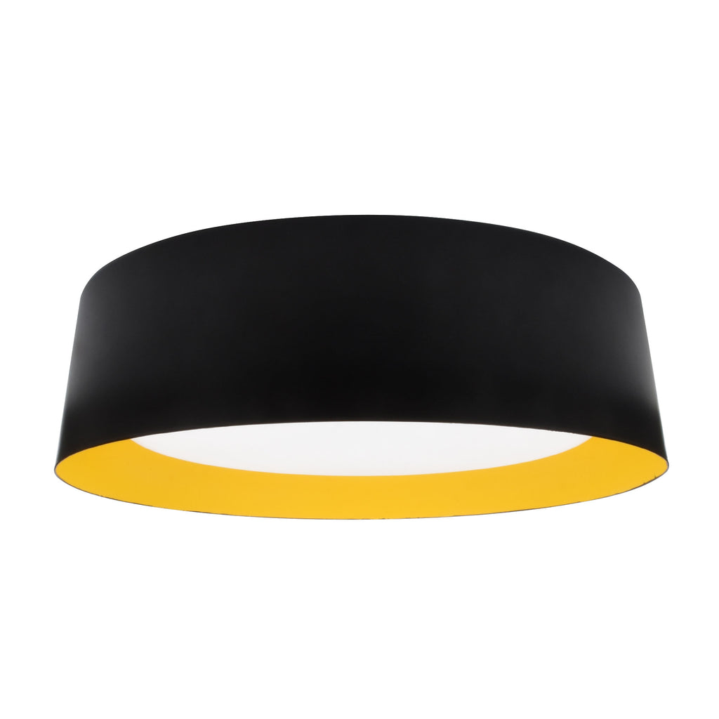 DVI LIGHTING YUKON LED 13" FLUSH MOUNT MATTE BLACK DVP39938AG+MB-AO