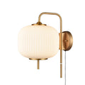 DVI LIGHTING MOUNT PEARL SCONCE BRASS DVP40001BR-RIO