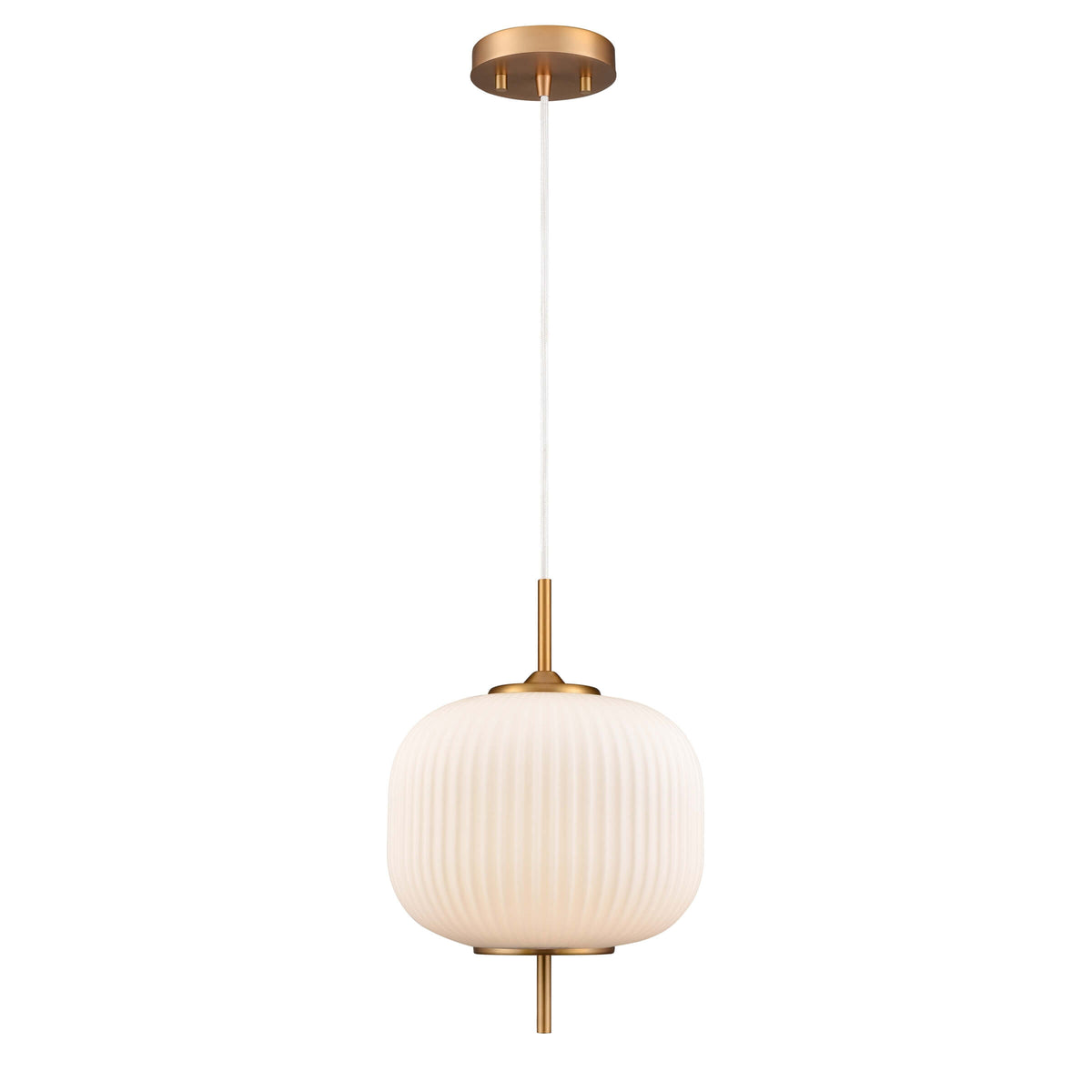 DVI LIGHTING MOUNT PEARL 14.75" MINI-PENDANT BRASS DVP40010BR-RIO