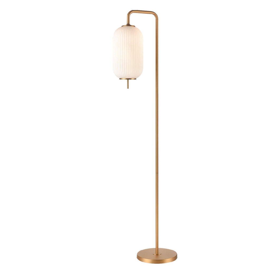 DVI LIGHTING MOUNT PEARL FLOOR LAMP BRASS DVP40016BR-RIO
