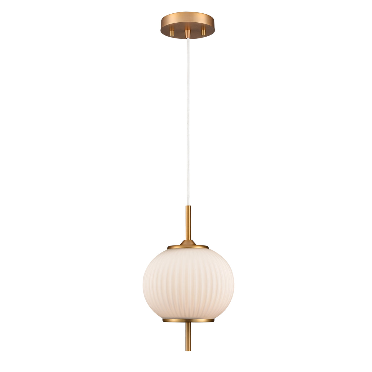DVI LIGHTING MOUNT PEARL 12.75" MINI-PENDANT BRASS DVP40021BR-RIO