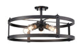DVI LIGHTING OAKHURST 5 LT DUAL MOUNT EBONY DVP40308EB