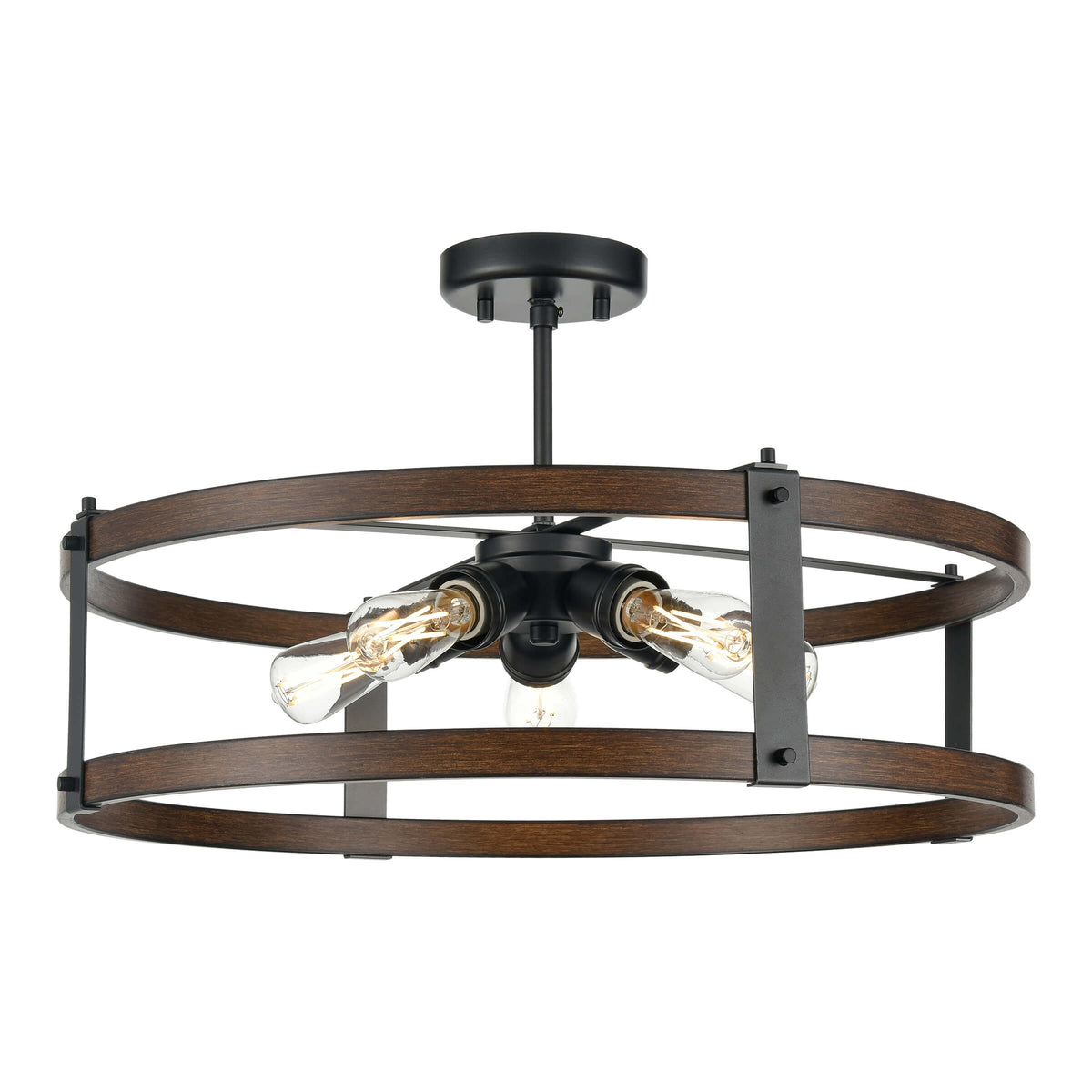 DVI LIGHTING OAKHURST 5 LT DUAL MOUNT GRAPHITE DVP40308GR+IW