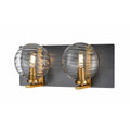 DVI LIGHTING TROPEA 2 LT VANITY BRASS DVP40422BR+GR-RPG