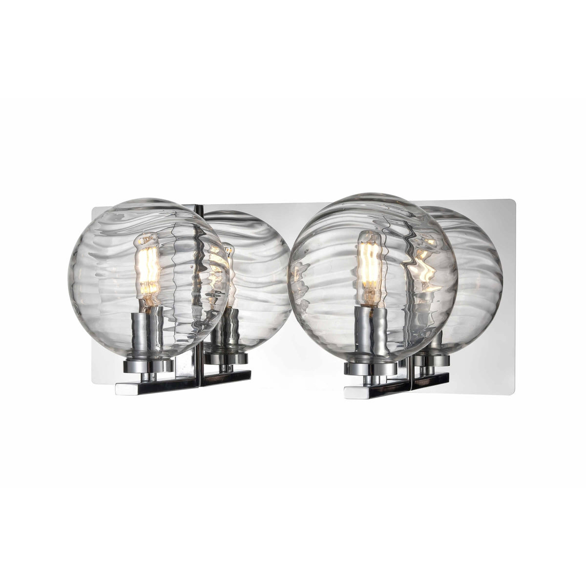DVI LIGHTING TROPEA 2 LT VANITY CHROME DVP40422CH-RPG