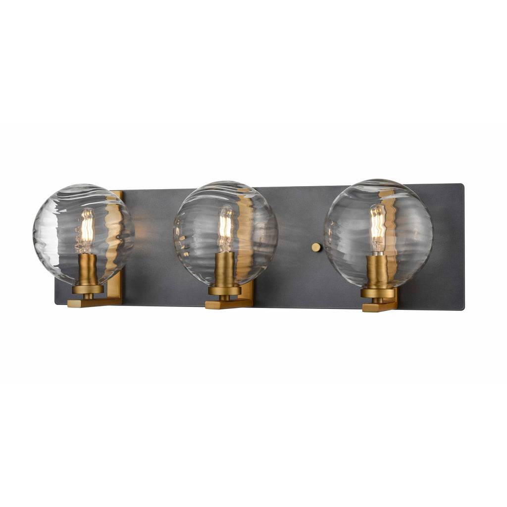 DVI LIGHTING TROPEA 3 LT VANITY BRASS DVP40443BR+GR-RPG