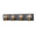 DVI LIGHTING TROPEA 4 LT VANITY BRASS DVP40444BR+GR-RPG