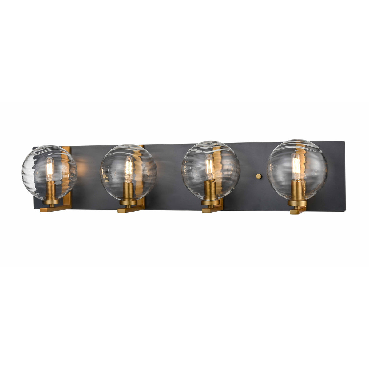 DVI LIGHTING TROPEA 4 LT VANITY BRASS DVP40444BR+GR-RPG