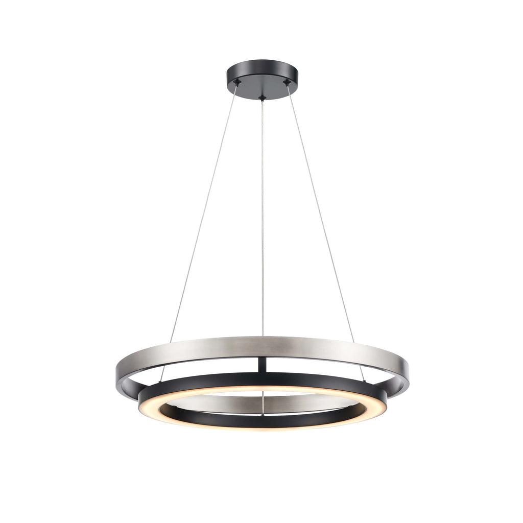 DVI LIGHTING CYBELE CCT 18" PENDANT EBONY DVP40847EB+BN-CCT