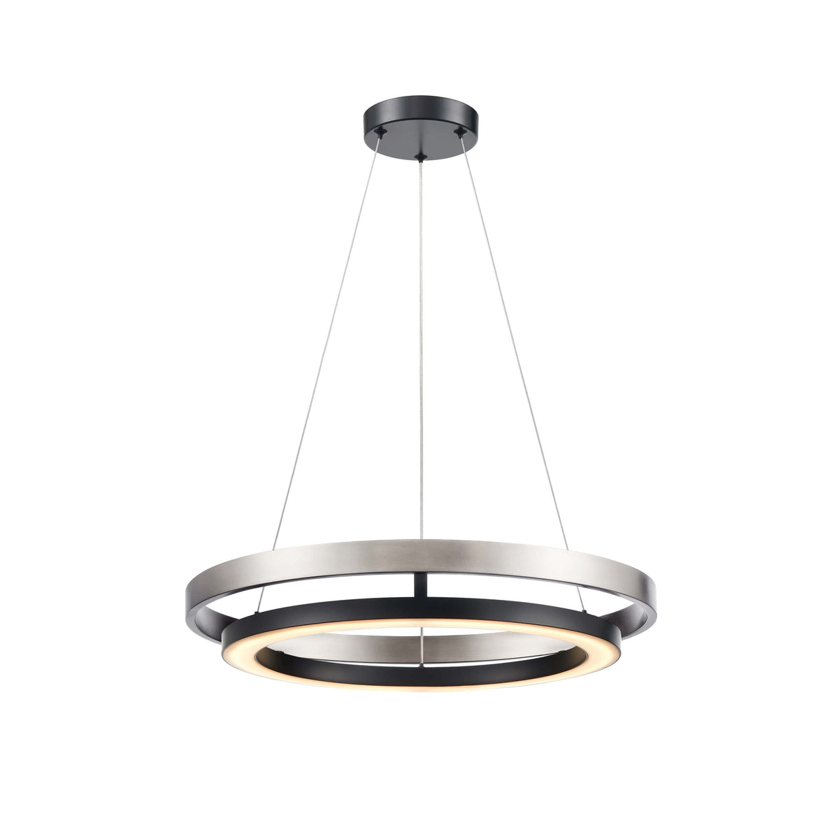 DVI LIGHTING CYBELE CCT 18" PENDANT EBONY DVP40847EB+BN-CCT