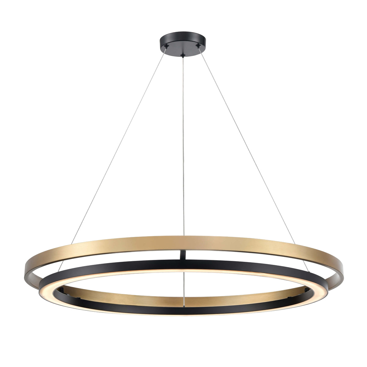 DVI LIGHTING CYBELE CCT 30" PENDANT EBONY BRASS DVP40849EB+BR-CCT