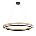 DVI LIGHTING CYBELE CCT 30" PENDANT EBONY WOOD SHADE DVP40849EB+NW-CCT