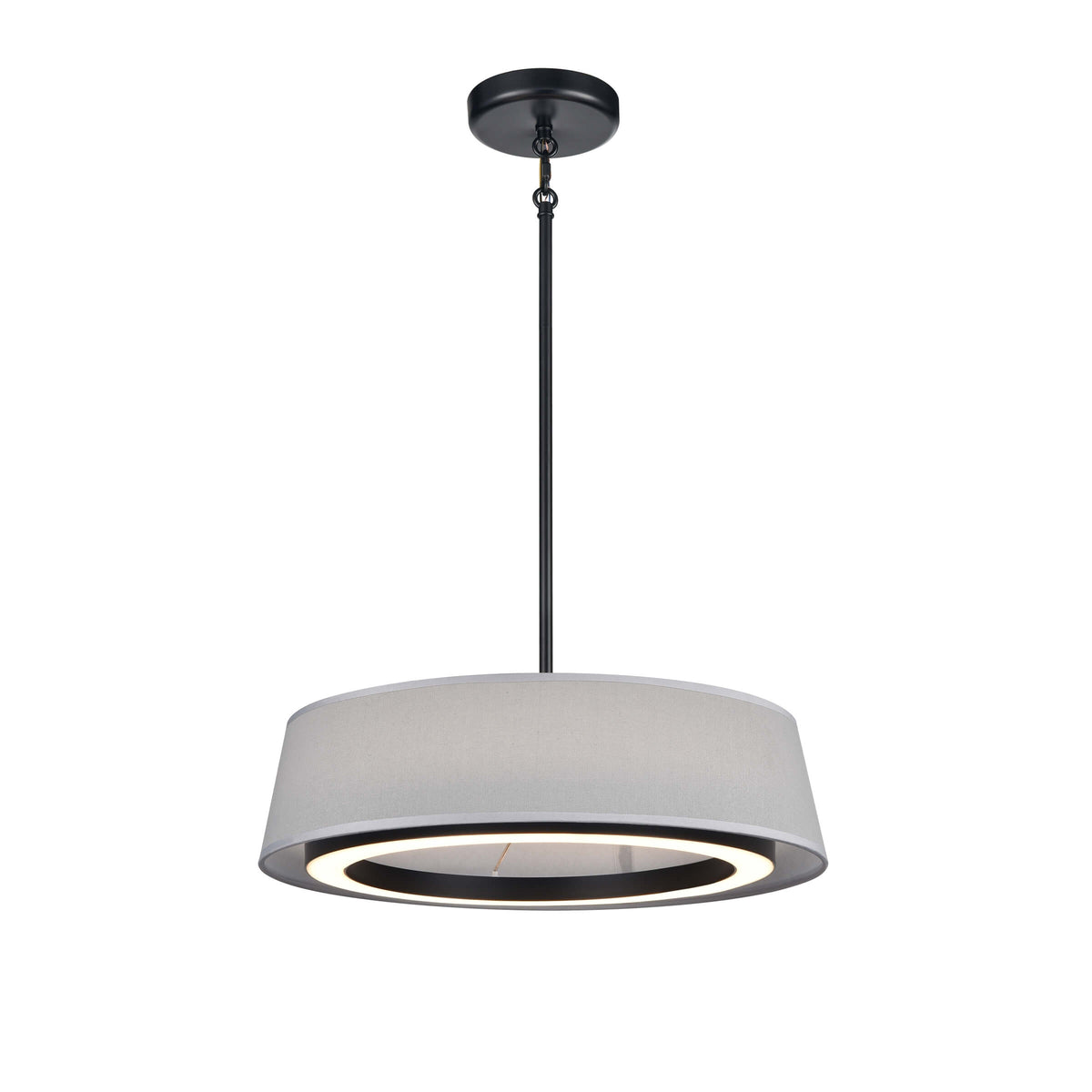 DVI LIGHTING CELENE LED 18" PENDANT EBONY GREY DVP41008EB-GY-CCT