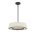 DVI LIGHTING CELENE LED 18" PENDANT EBONY NATURAL DVP41008EB-LIN-CCT