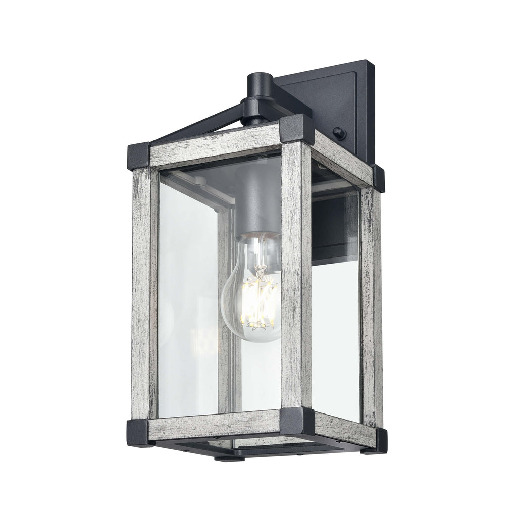 DVI LIGHTING NIPIGON OUTDOOR 12.5" SCONCE DVP41271BK+WWG-CL