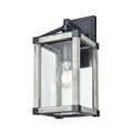 DVI LIGHTING NIPIGON OUTDOOR 12.5" SCONCE DVP41271BK+WWG-CL
