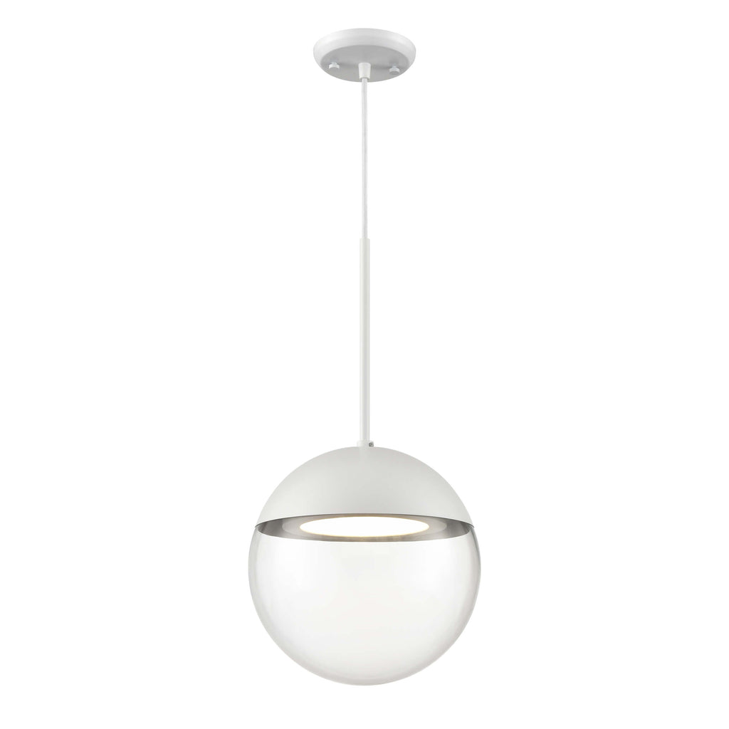 DVI LIGHTING HOPEWSELL ROCKS LED PENDANT MATTE WHITE DVP41610MW-CL