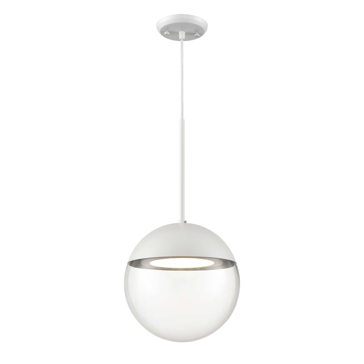 DVI LIGHTING HOPEWSELL ROCKS LED PENDANT MATTE WHITE DVP41610MW-CL