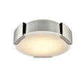 DVI LIGHTING PETRA 7.75" LED FLUSH MOUNT SATIN NICKEL DVP42018SN-AFA