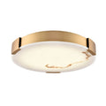 DVI LIGHTING PETRA 14" LED FLUSH MOUNT BRASS DVP42038BR-BFA