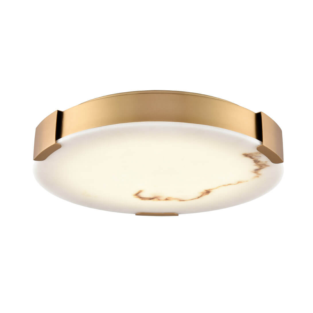 DVI LIGHTING PETRA 14" LED FLUSH MOUNT BRASS DVP42038BR-BFA