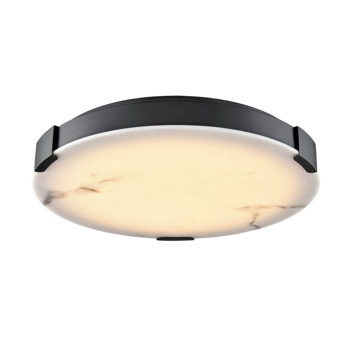 DVI LIGHTING PETRA 18" LED FLUSH MOUNT EBONY DVP42048EB-GFA