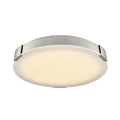 DVI LIGHTING PETRA 18" LED FLUSH MOUNT SATIN NICKEL DVP42048SN-AFA