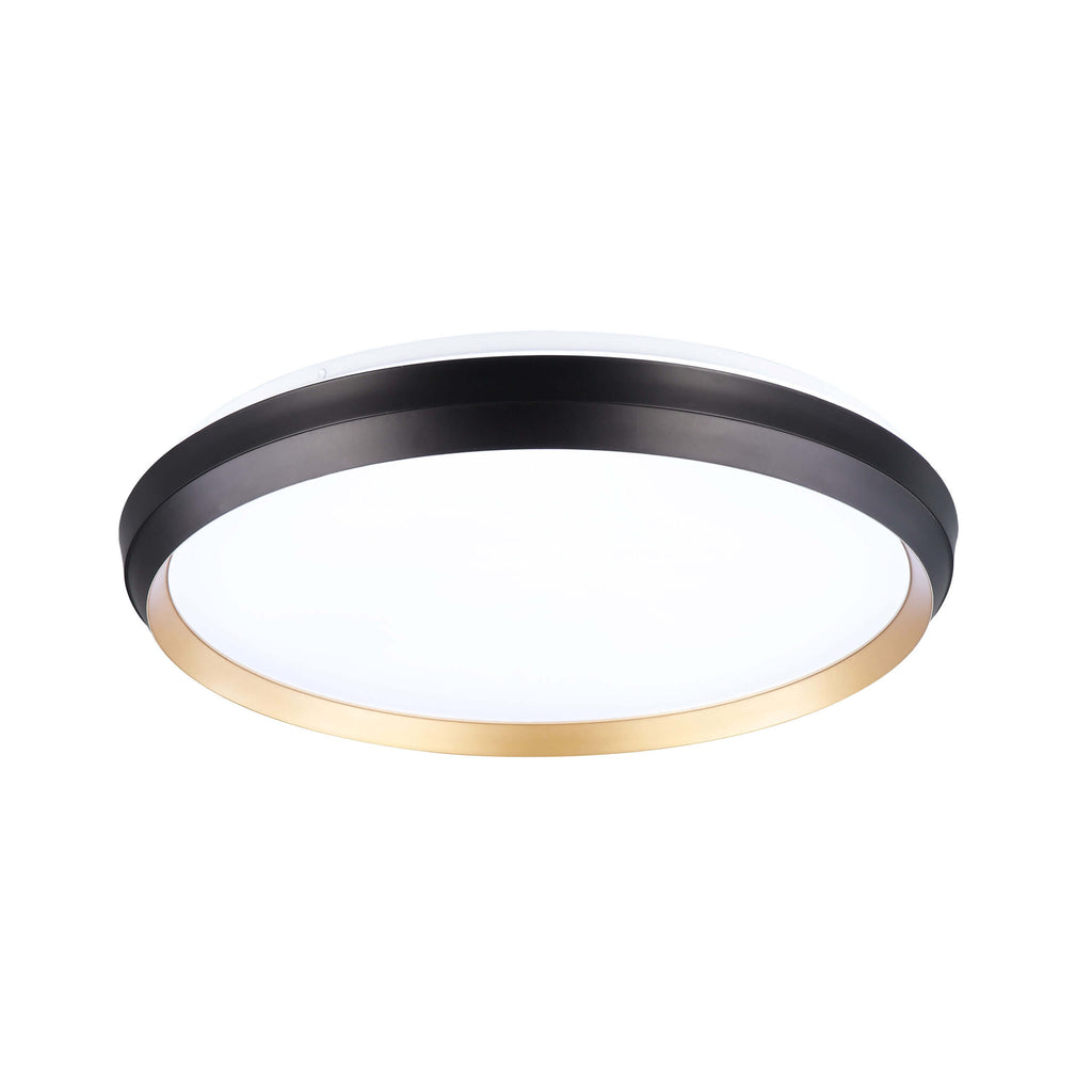 DVI LIGHTING LABRADOR LED 15" FLUSH MOUNT GOLD AND BLACK DVP42138GD+MB-5CCT