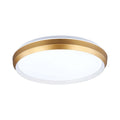 DVI LIGHTING LABRADOR LED 15" FLUSH MOUNT GOLD AND WHITE DVP42138MW+GD-5CCT