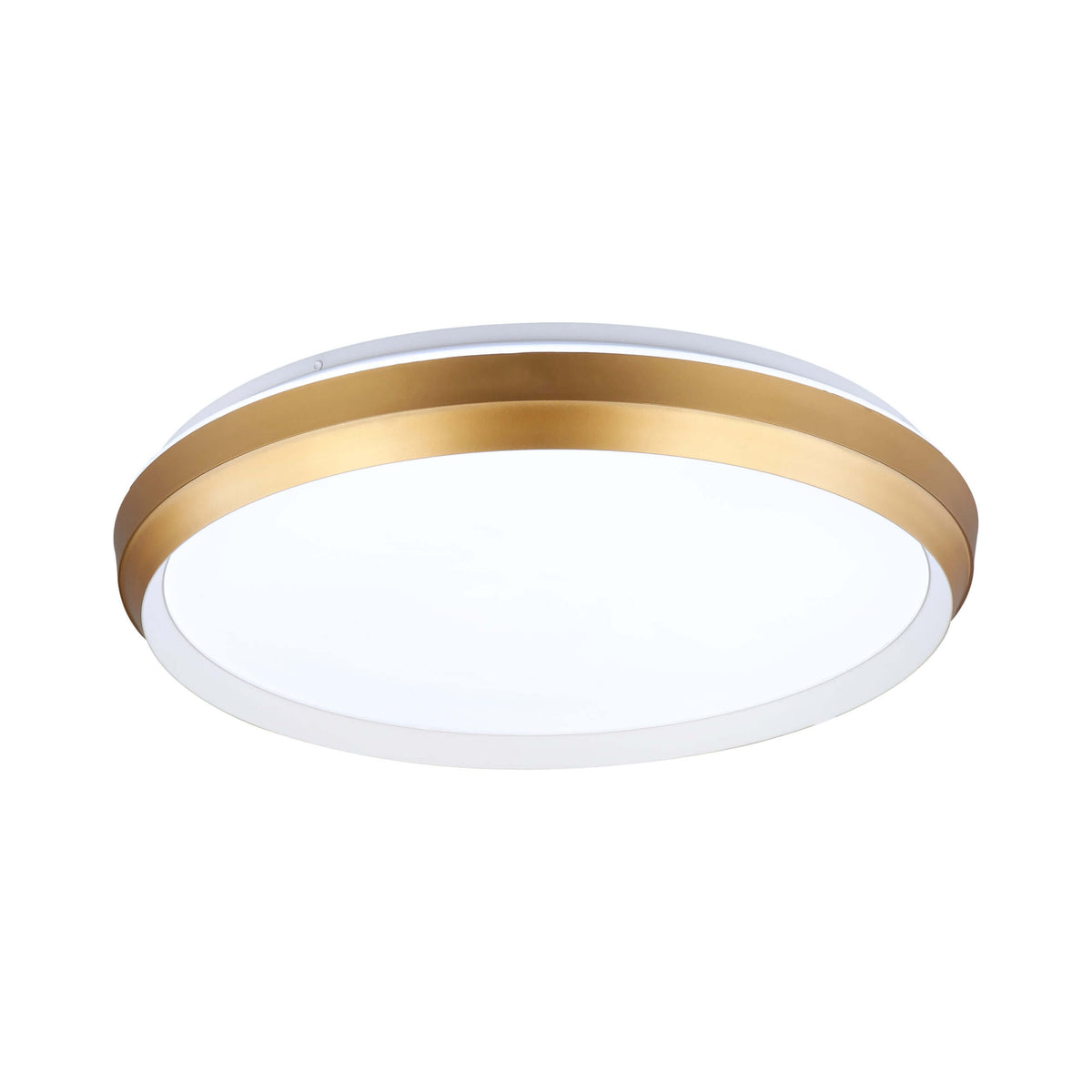 DVI LIGHTING LABRADOR LED 15" FLUSH MOUNT GOLD AND WHITE DVP42138MW+GD-5CCT