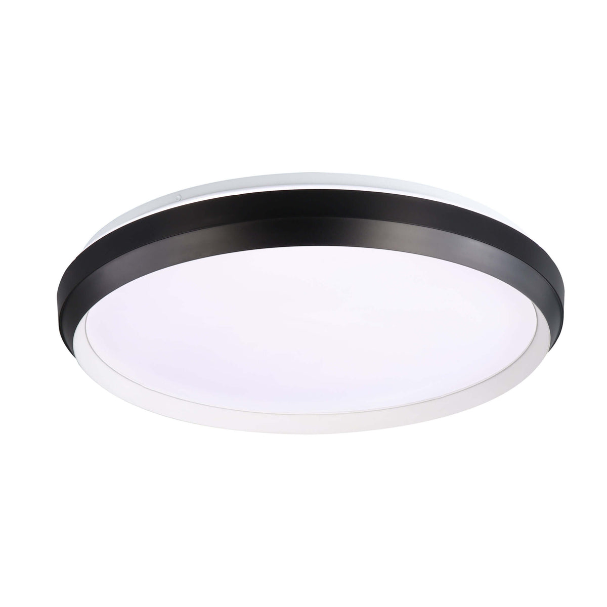 DVI LIGHTING LABRADOR LED 15" FLUSH MOUNT BLACK AND WHITE DVP42138MW+MB-5CCT