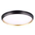 DVI LIGHTING LABRADOR LED 19" FLUSH MOUNT GOLD AND BLACK DVP42148GD+MB-5CCT