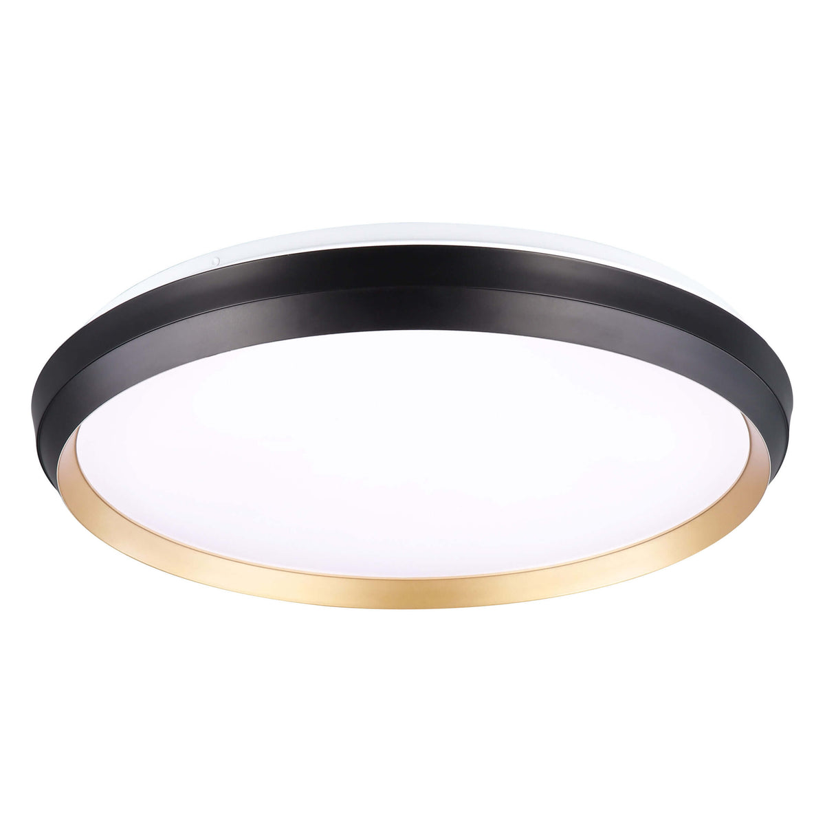 DVI LIGHTING LABRADOR LED 19" FLUSH MOUNT GOLD AND BLACK DVP42148GD+MB-5CCT