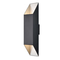 DVI LIGHTING BRECON OUTDOOR SQUARE 24" SCONCE DVP43062SS+BK