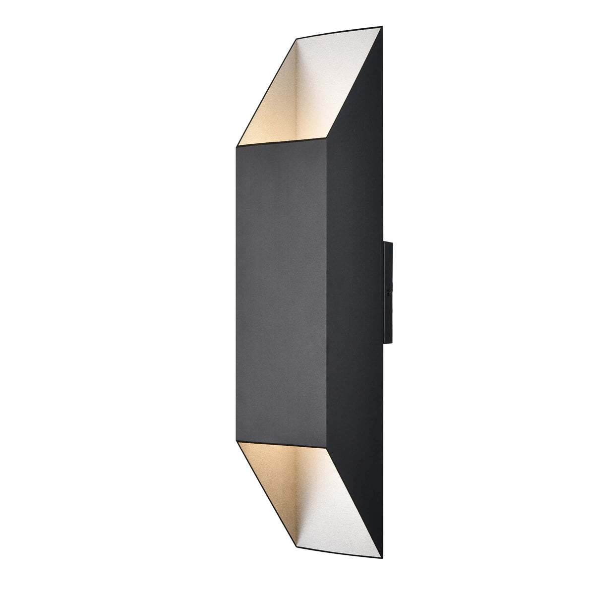 DVI LIGHTING BRECON OUTDOOR SQUARE 24" SCONCE DVP43062SS+BK