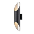 DVI LIGHTING BRECON OUTDOOR CYLINDER 24" SCONCE DVP43072SS+BK