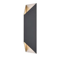 DVI LIGHTING BRECON OUTDOOR TRIANGULAR 24" SCONCE DVP43082SS+BK