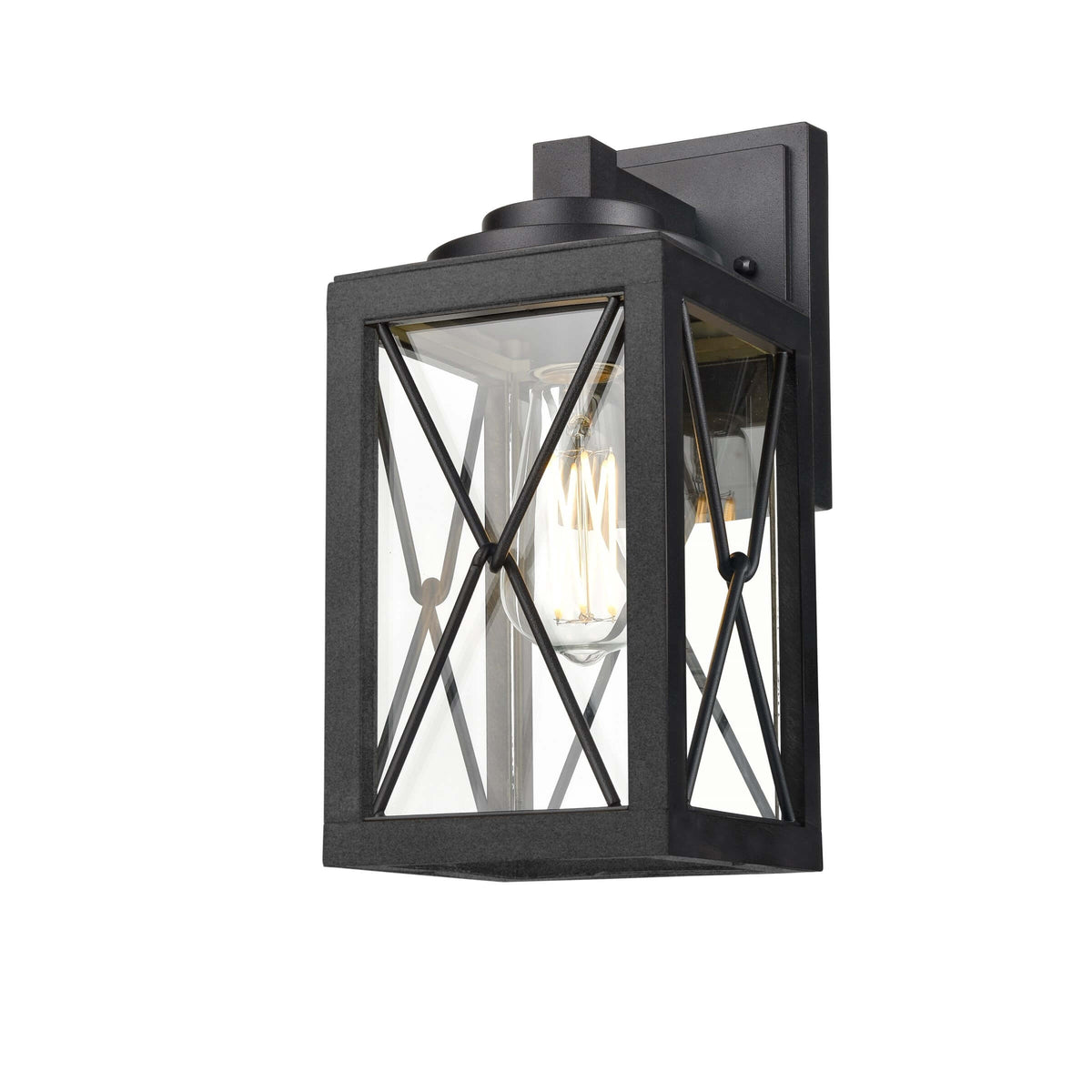 DVI LIGHTING COUNTRY FAIR SCONCE BLACK DVP43371BK-CL