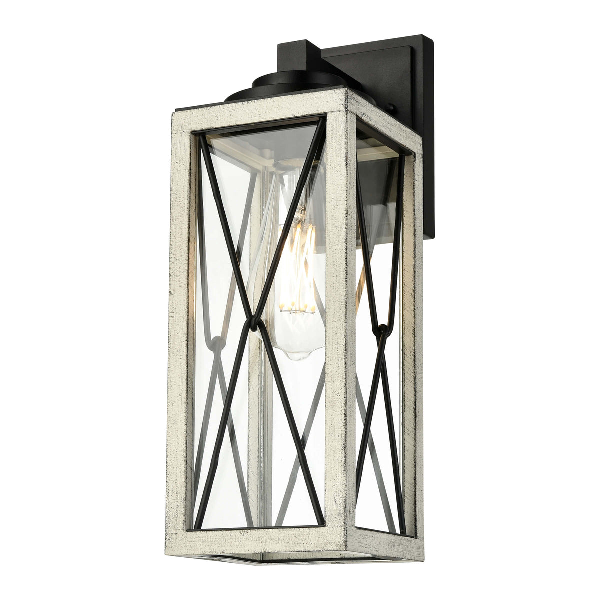 DVI LIGHTING COUNTRY FAIR SCONCE BIRCHWOOD DVP43372BK+BIW-CL