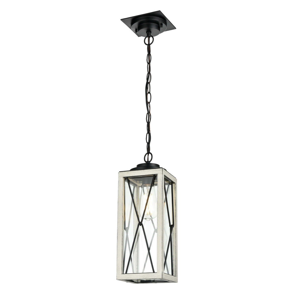 DVI LIGHTING COUNTRY FAIR PENDANT BIRCHWOOD DVP43375BK+BIW-CL