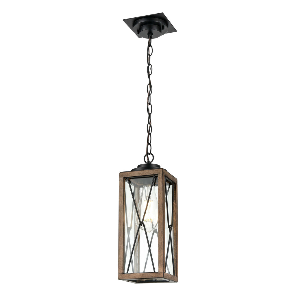 DVI LIGHTING COUNTRY FAIR PENDANT IRONWOOD DVP43375BK+IW-CL