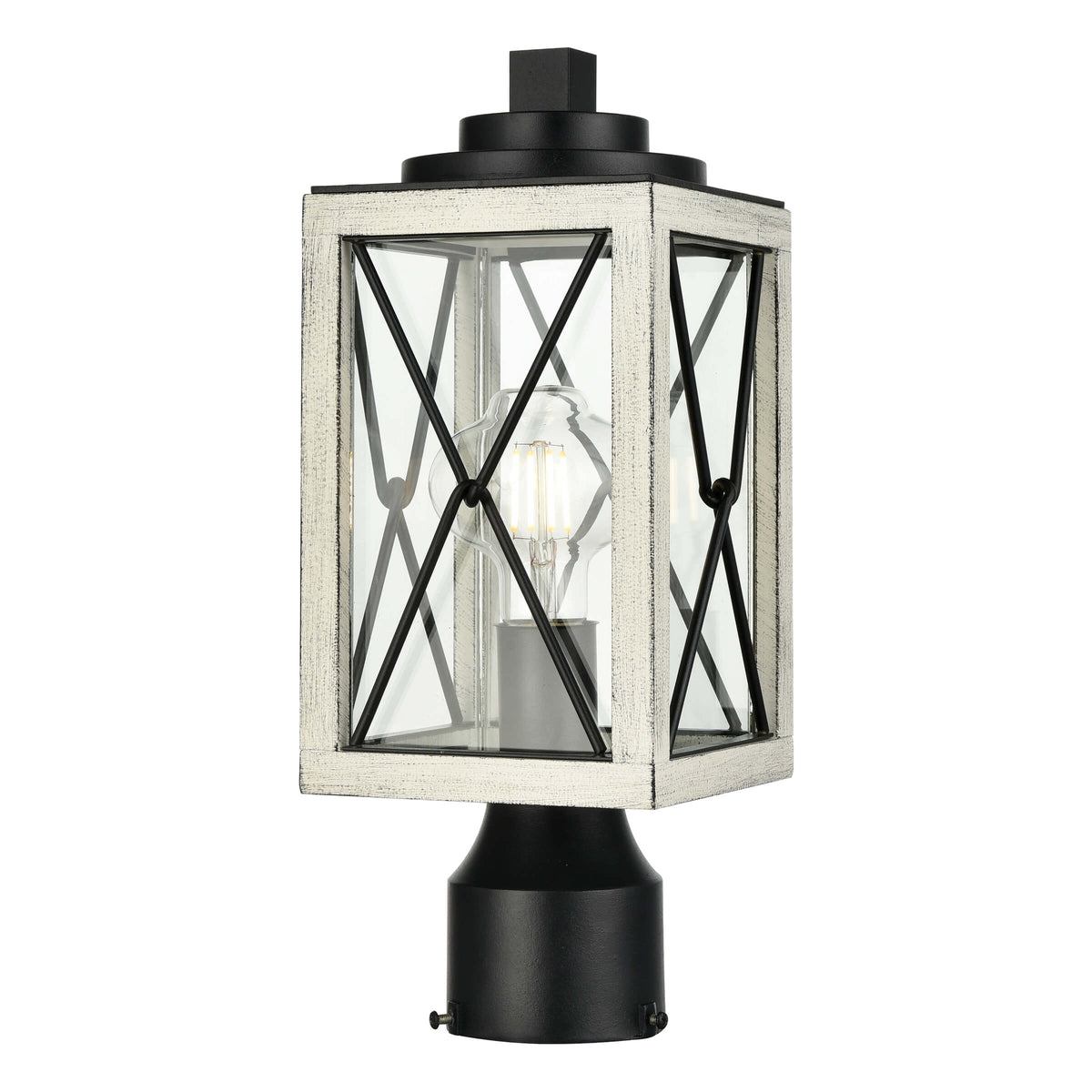 DVI LIGHTING COUNTRY FAIR LAMP POST BIRCHWOOD DVP43377BK+BIW-CL