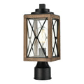DVI LIGHTING COUNTRY FAIR LAMP POST IRONWOOD DVP43377BK+IW-CL
