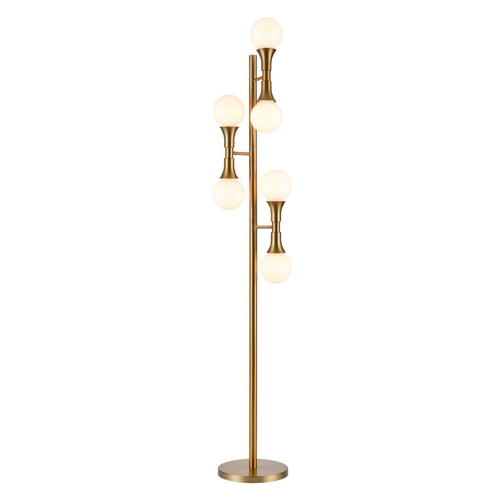 DVI LIGHTING FRENCH QUARTER FLOOR LAMP BRASS DVP43409BR